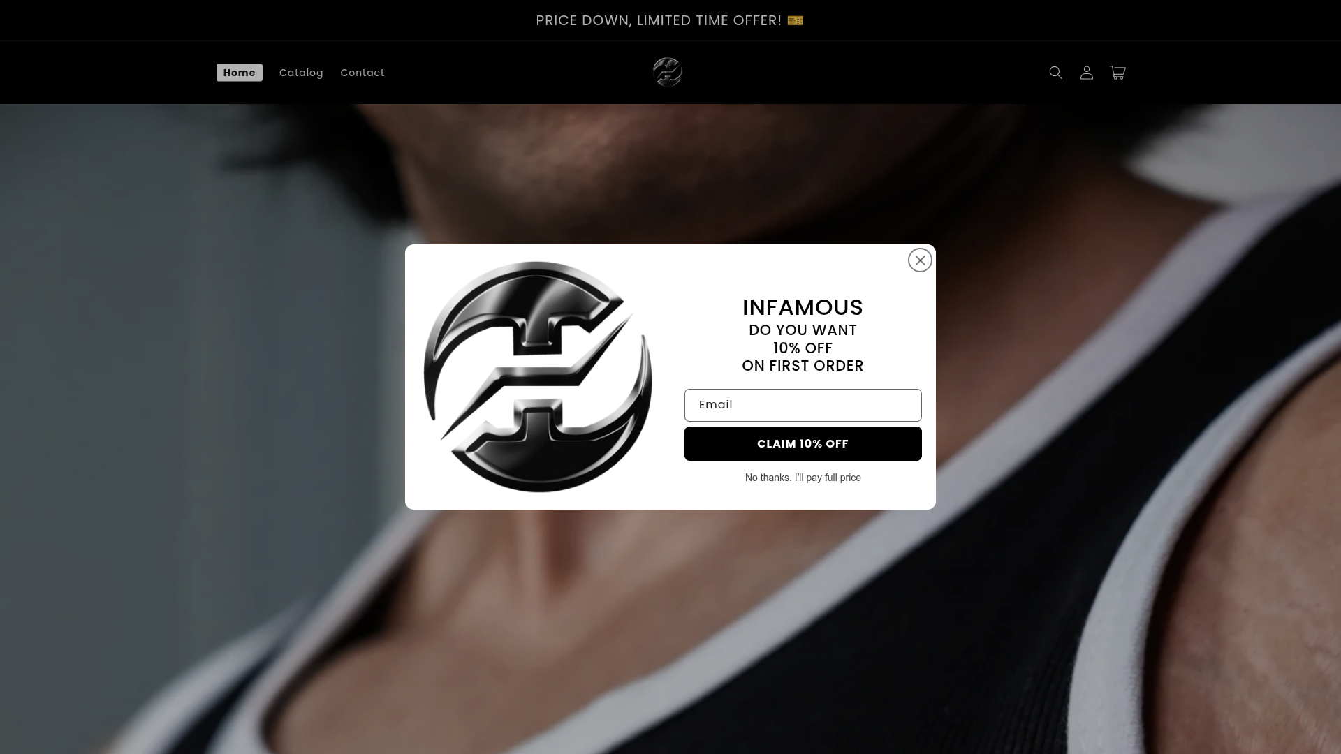Wear Infamous website preview