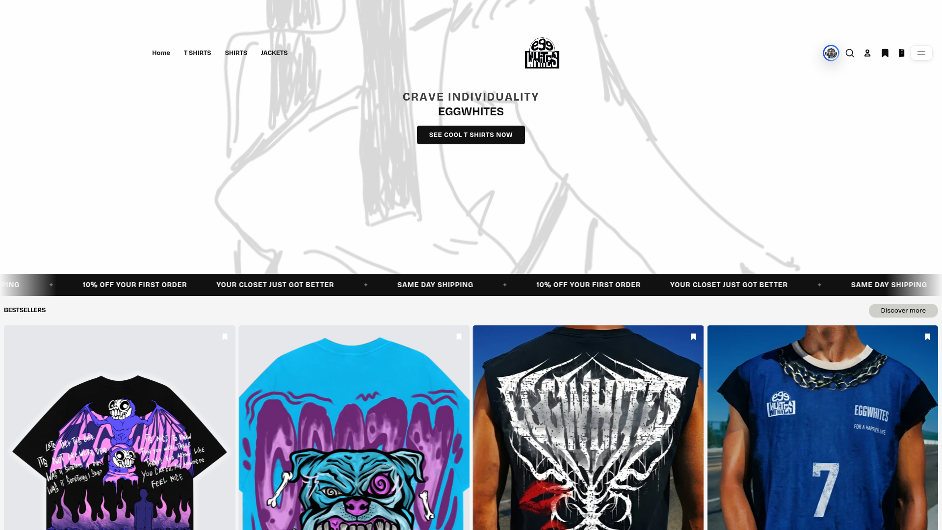 Eggwhites website preview