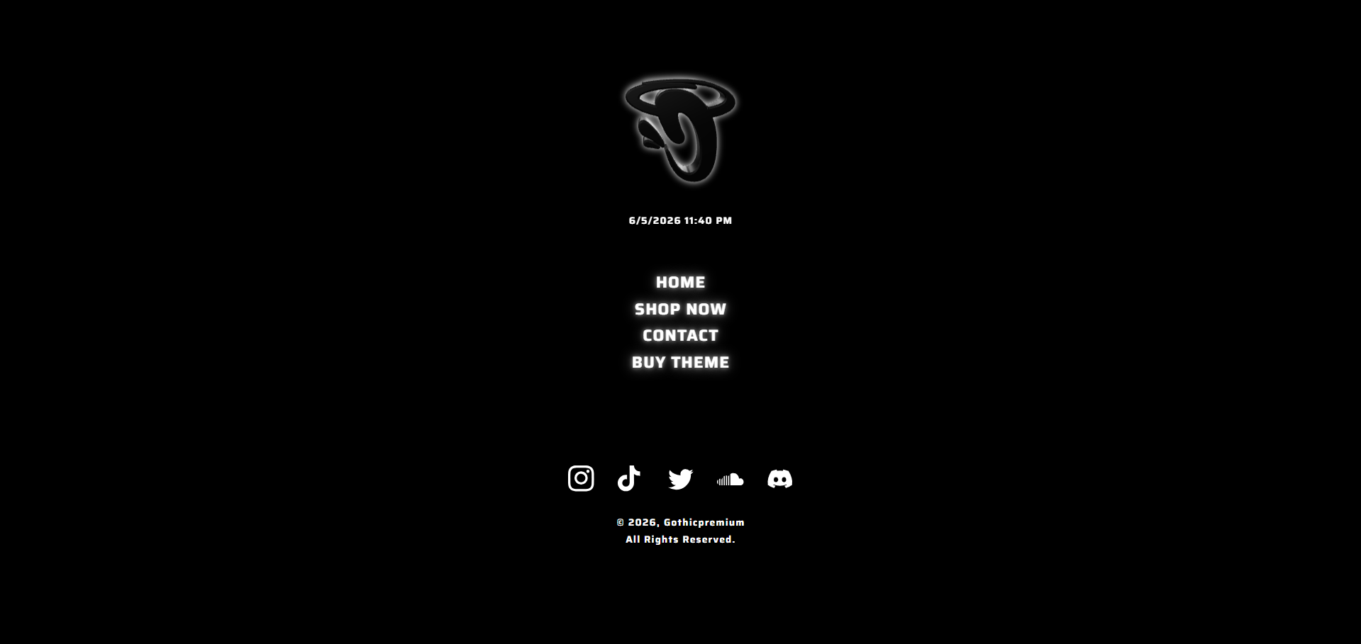 Gothic Premium website preview
